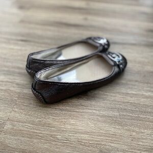 MICHAEL Michael Kors Metallic Leather Ballet Flats